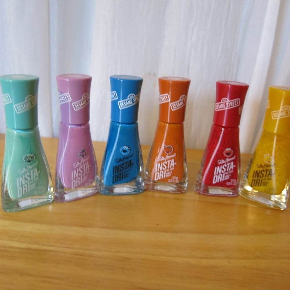 Sally Hansen Insta-Dri Sesame Street Set of 6 New Nail Polish
